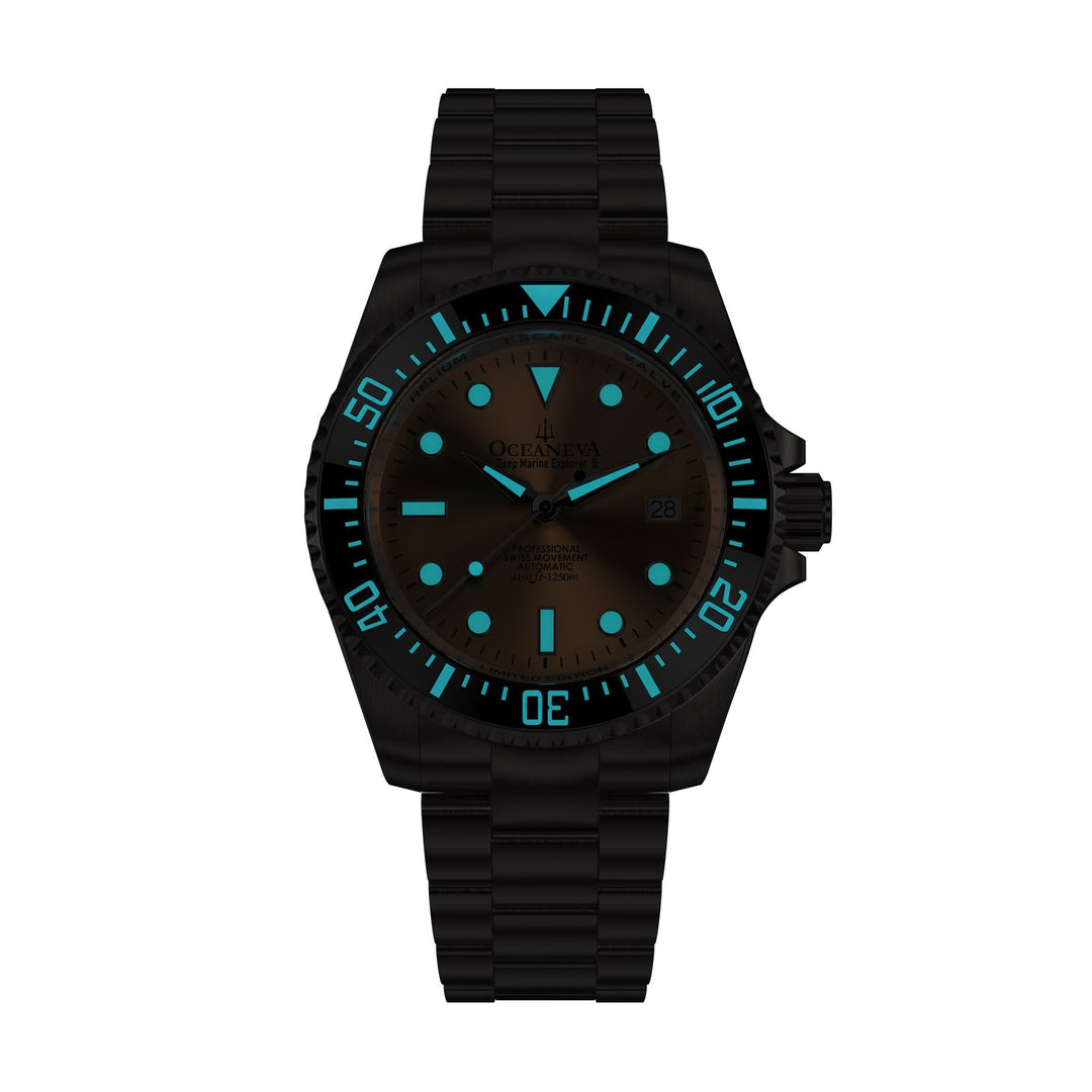 Titanium Deep Marine Explorer II Black/Copper Bezel | Copper Dial