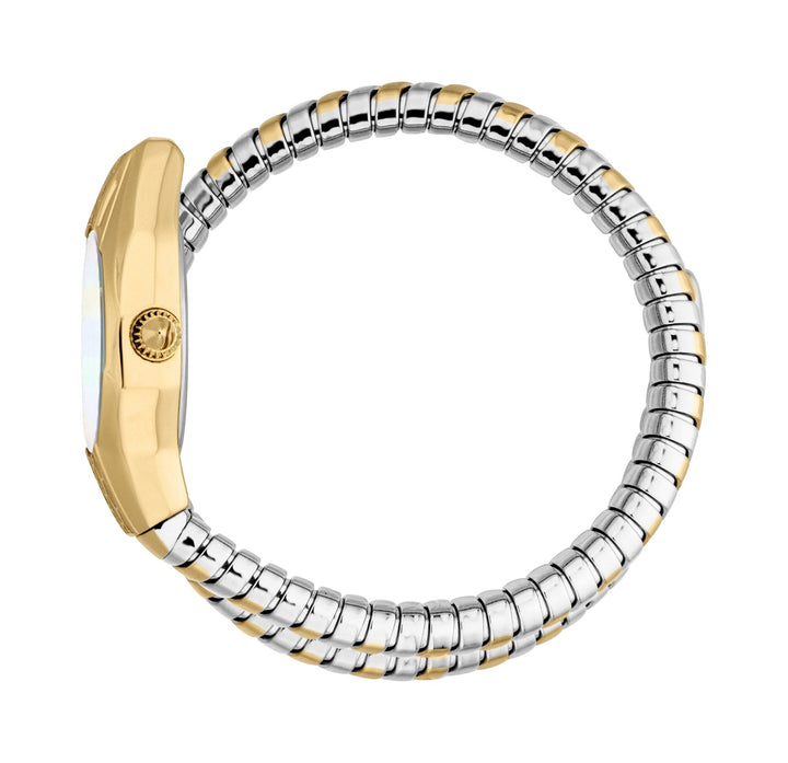 Snake 22mm / White Mother-of-Pearl / Silver and Gold Mother-of-Pearl Dial