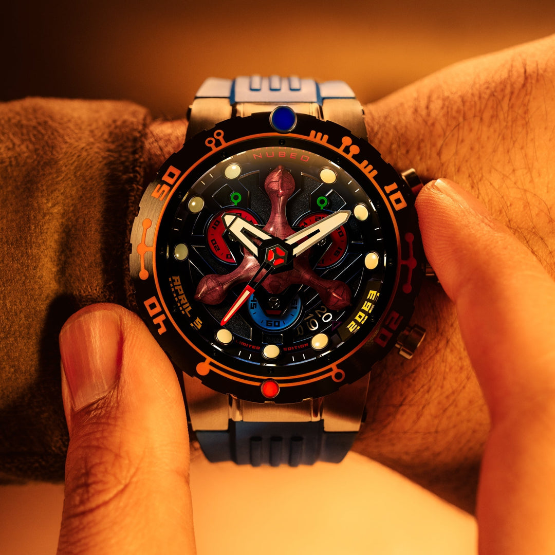 Opportunity Chronograph Star Trek First Contact Day Limited Edition Blue / Rubbe
