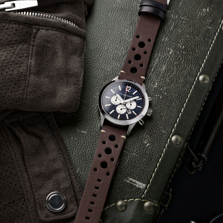 Colcham Chronograph Black / Leather | Black Dial