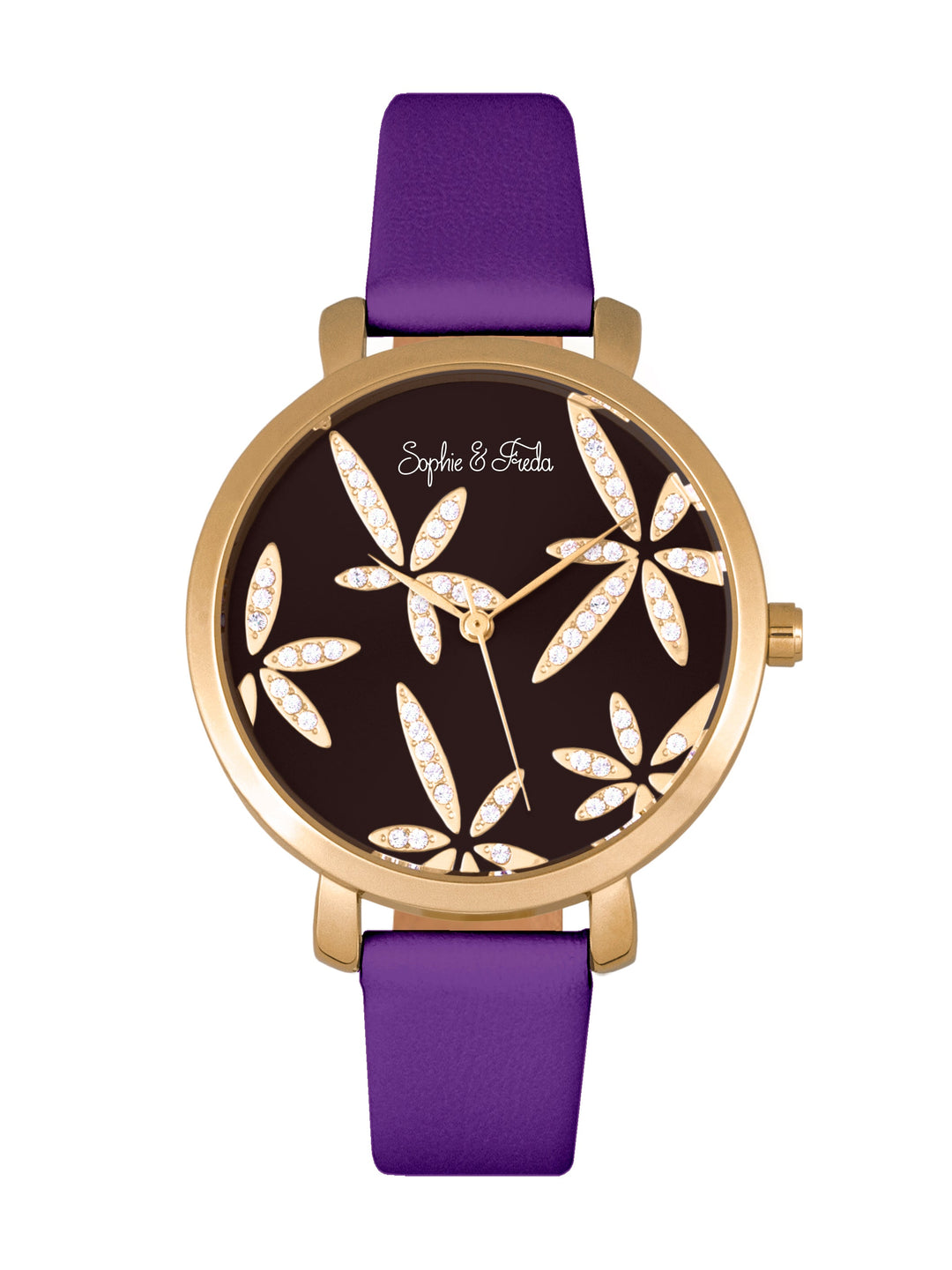 Key West w/ Swarovski Crystals Gold/Purple