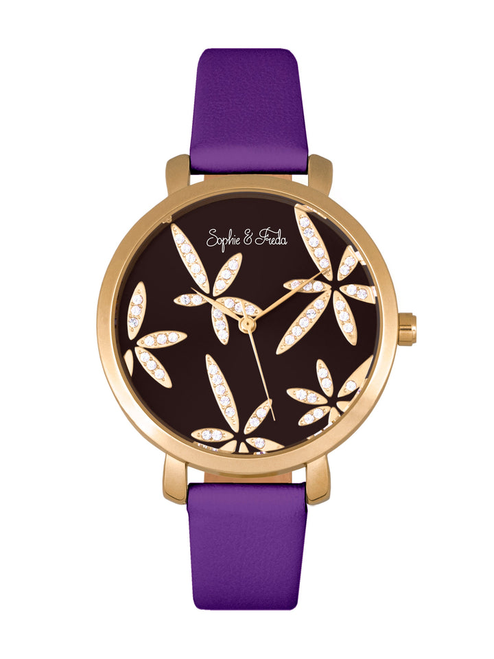 Key West w/ Swarovski Crystals Gold/Purple