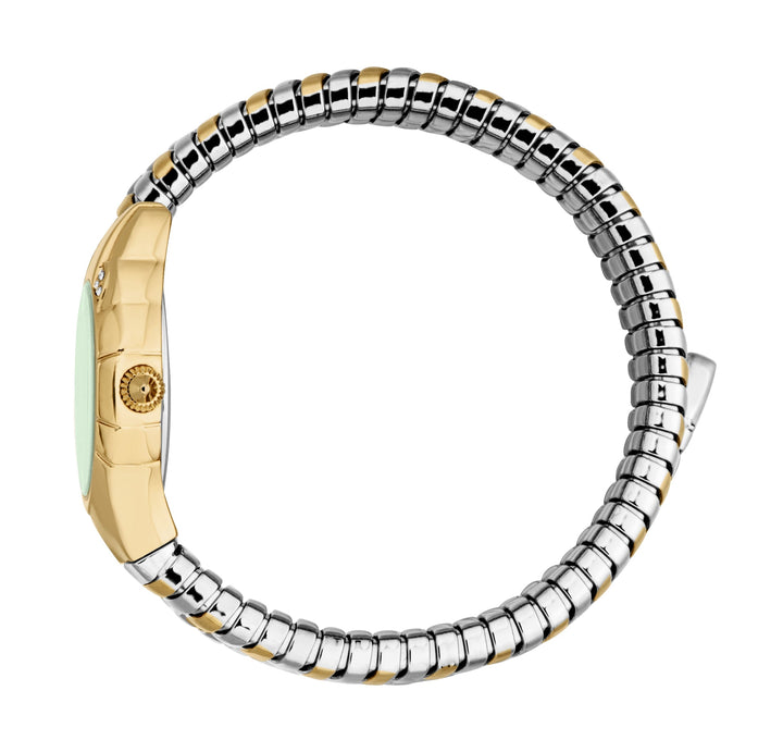Snake 22.5mm / Dark Green / Silver and Gold Dark Green Dial