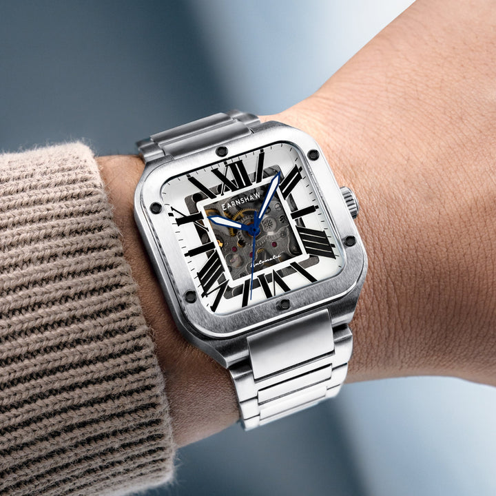 Engineer Lennox Skeleton Automatic White / Stainless Steel | White Dial