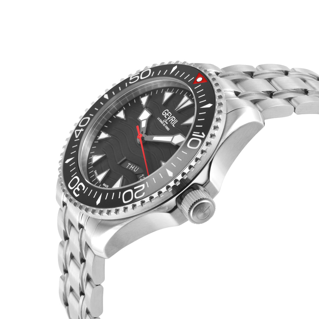 Hudson Yards Swiss Automatic Custom made SW220 - Day/Date display Diver watch, B