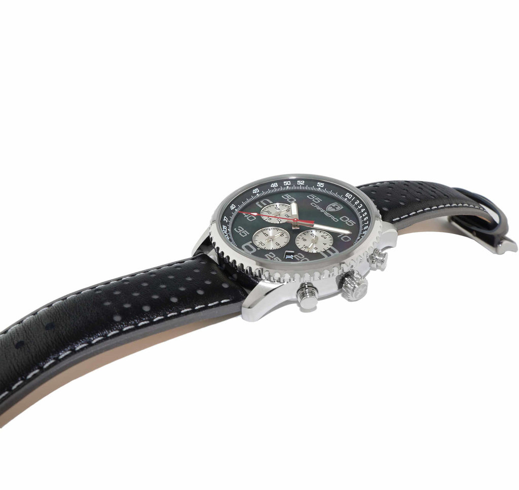 Aureum Silver tone/Black | Black Dial