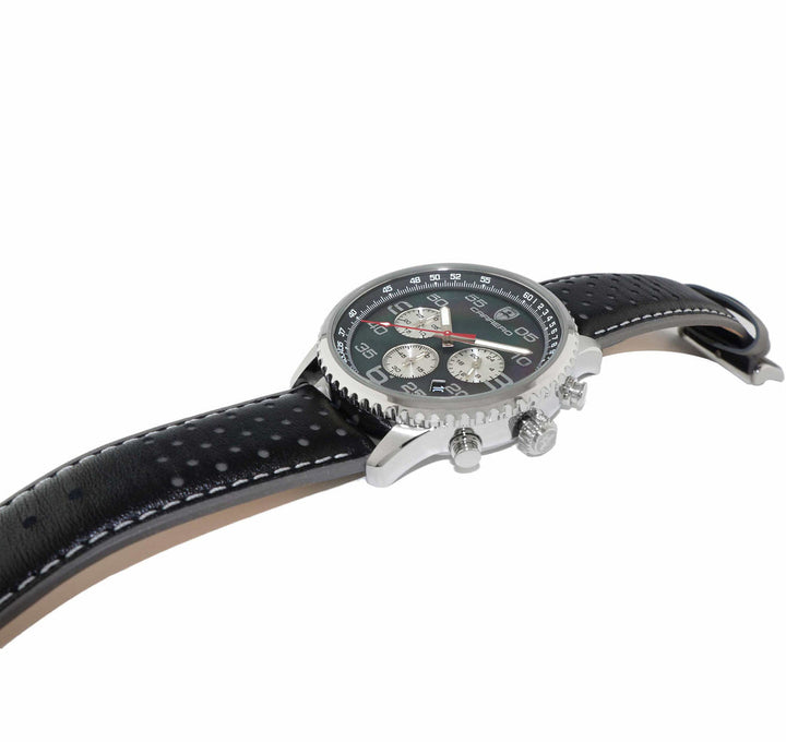 Aureum Silver tone/Black | Black Dial