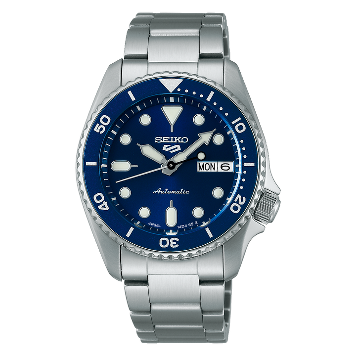 5 Sports SKX Series Mid-Size Blue Dial / Stainless Steel Bracelet Blue Dial