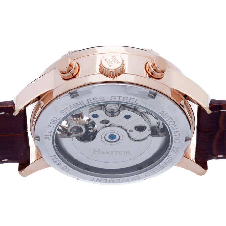Wilhelm Brown/Rose Gold | Silver Dial