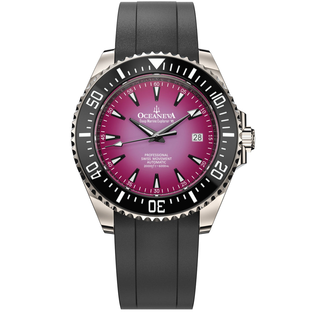 Oceaneva Deep Marine Explorer VI 6000M - Purple Titanium Automatic 6000m/PurpleB