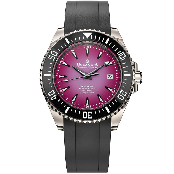Oceaneva Deep Marine Explorer VI 6000M - Purple Titanium Automatic 6000m/PurpleB
