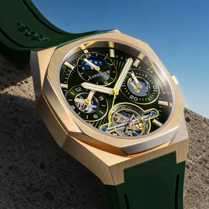 Drake Basil Breeze / Green Rubber Strap Green Dial