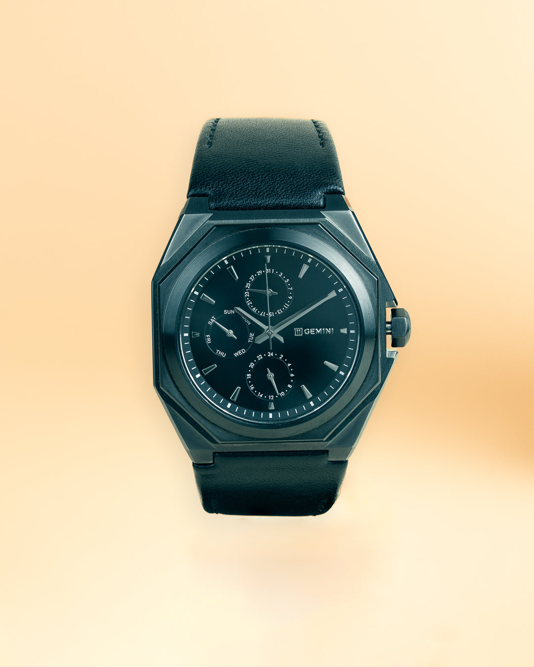 Lux Leather Black Black Sunray