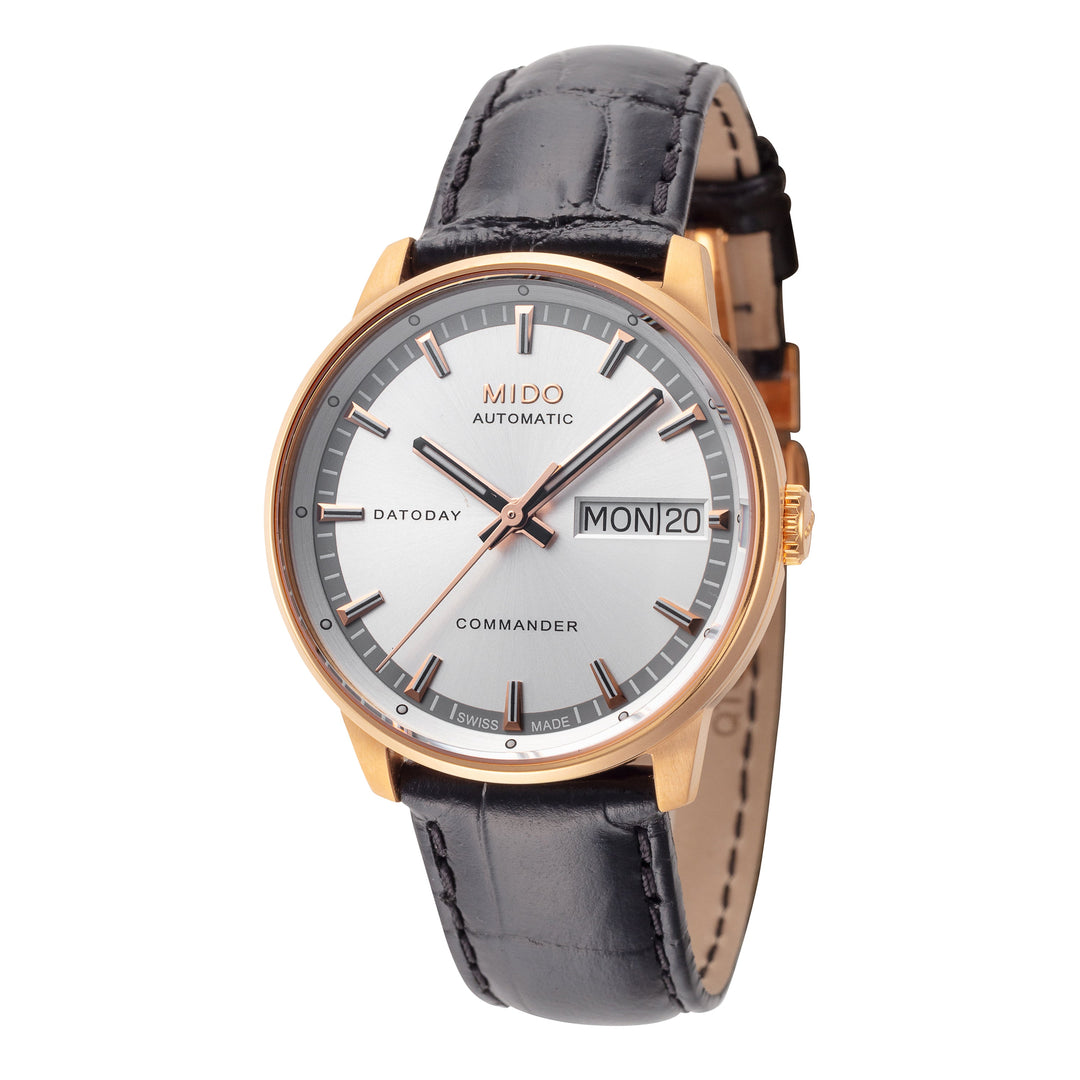 Commander II 33mm / Silver / Black Silver Dial