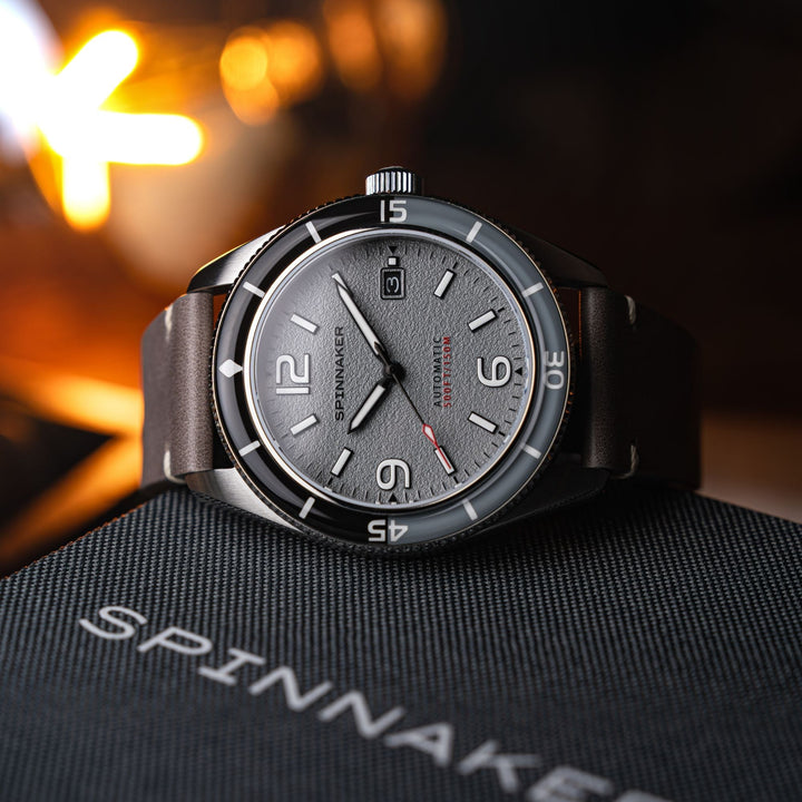 Fleuss Automatic Grey / Leather | Grey Dial