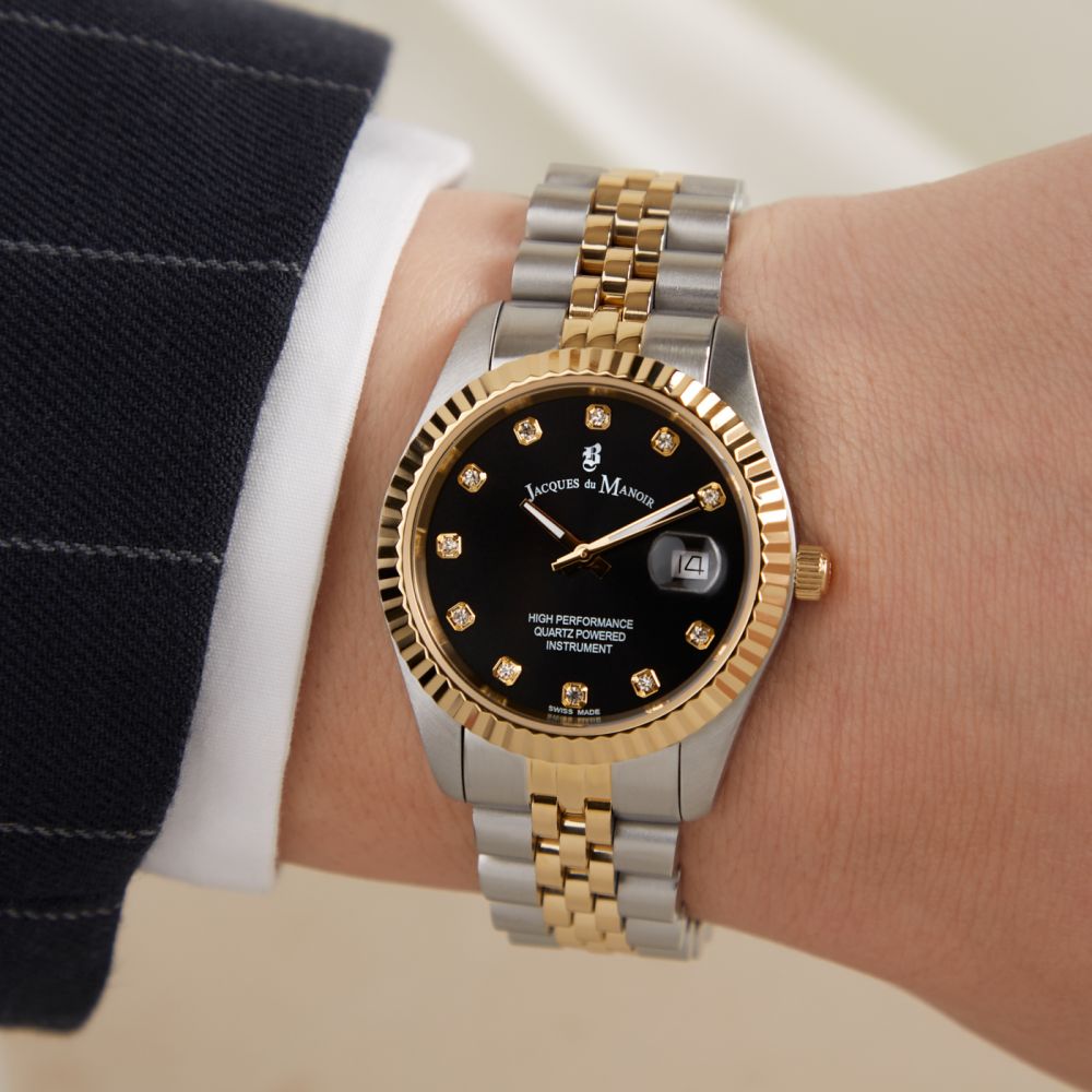Inspiration (31mm) Black dial, bi-color stainless steel bracelet Black Dial