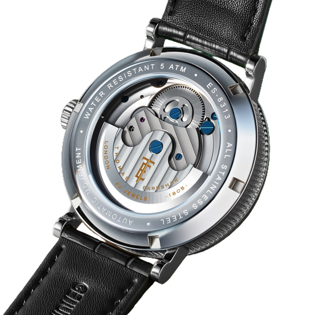 Beaufort Sage Face  / Black Leather Strap Green Dial