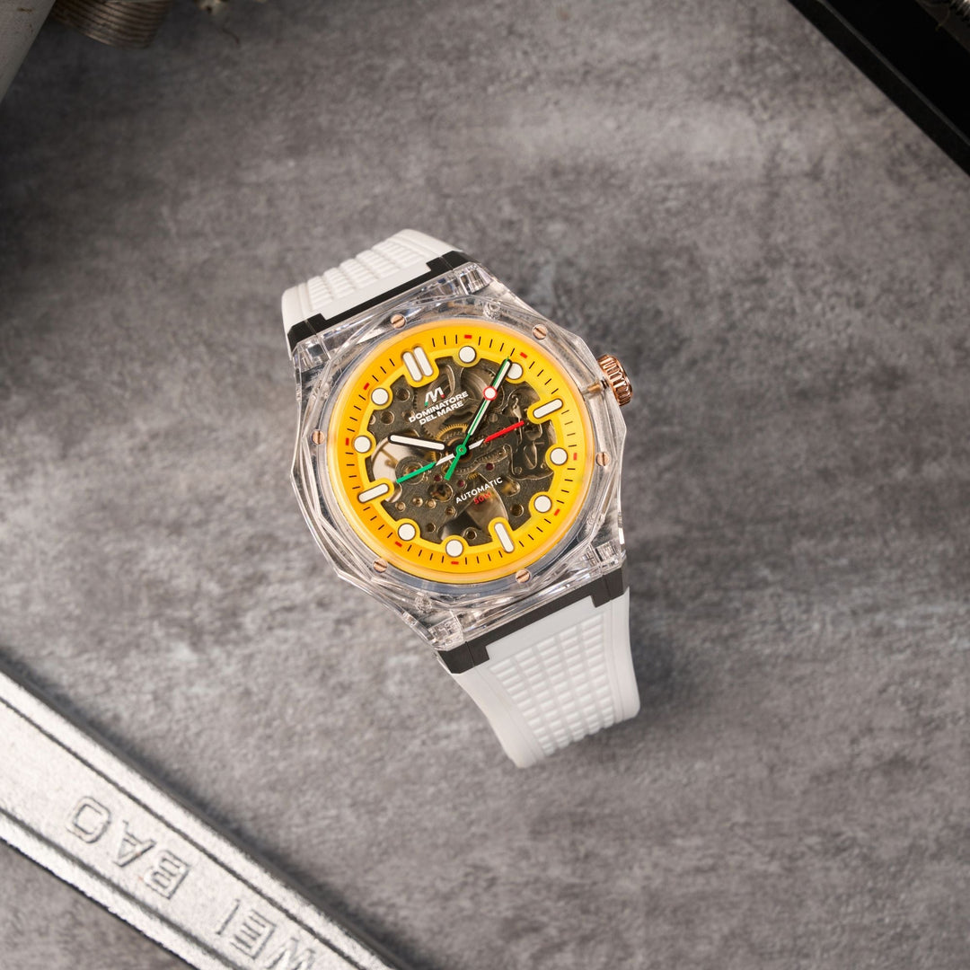 Ravello Automatic Yellow / Silicone | Yellow Dial