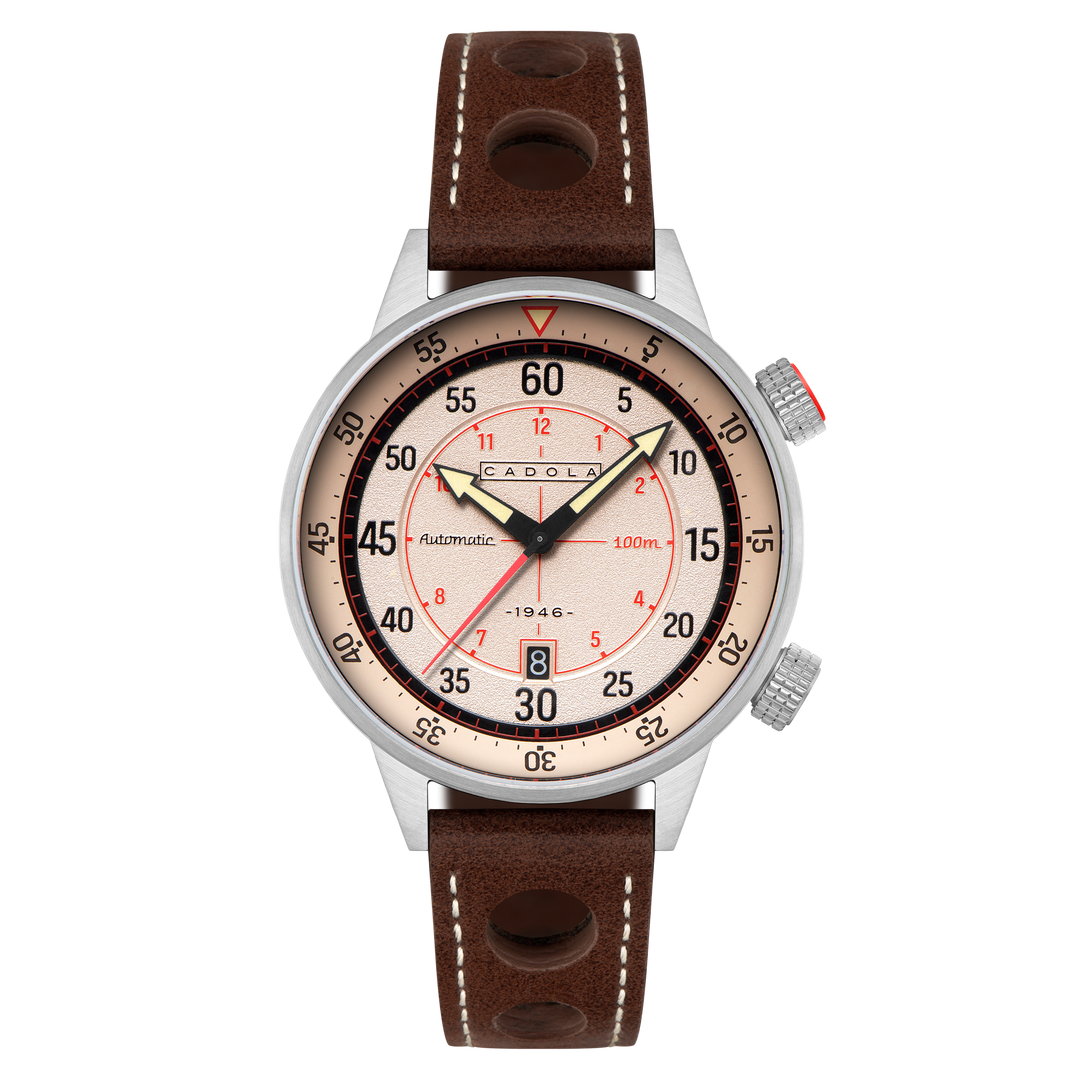 Rally Timer Automatic Khaki / Leather | Khaki Dial