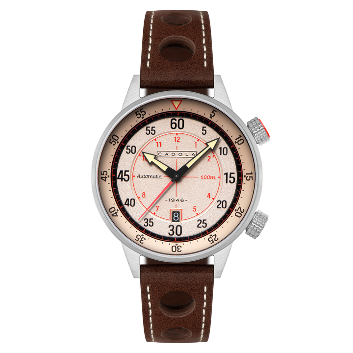 Rally Timer Automatic Khaki / Leather | Khaki Dial