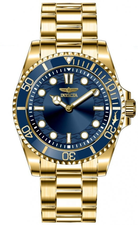 Pro Diver Men Blue Dial / Gold-Tone Stainless Steel Bracelet Blue Dial