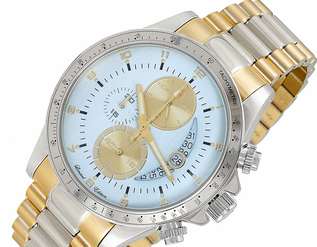 WINNER CIRCLE Light Blue-SS /2-Tone Gold Light Blue Dial