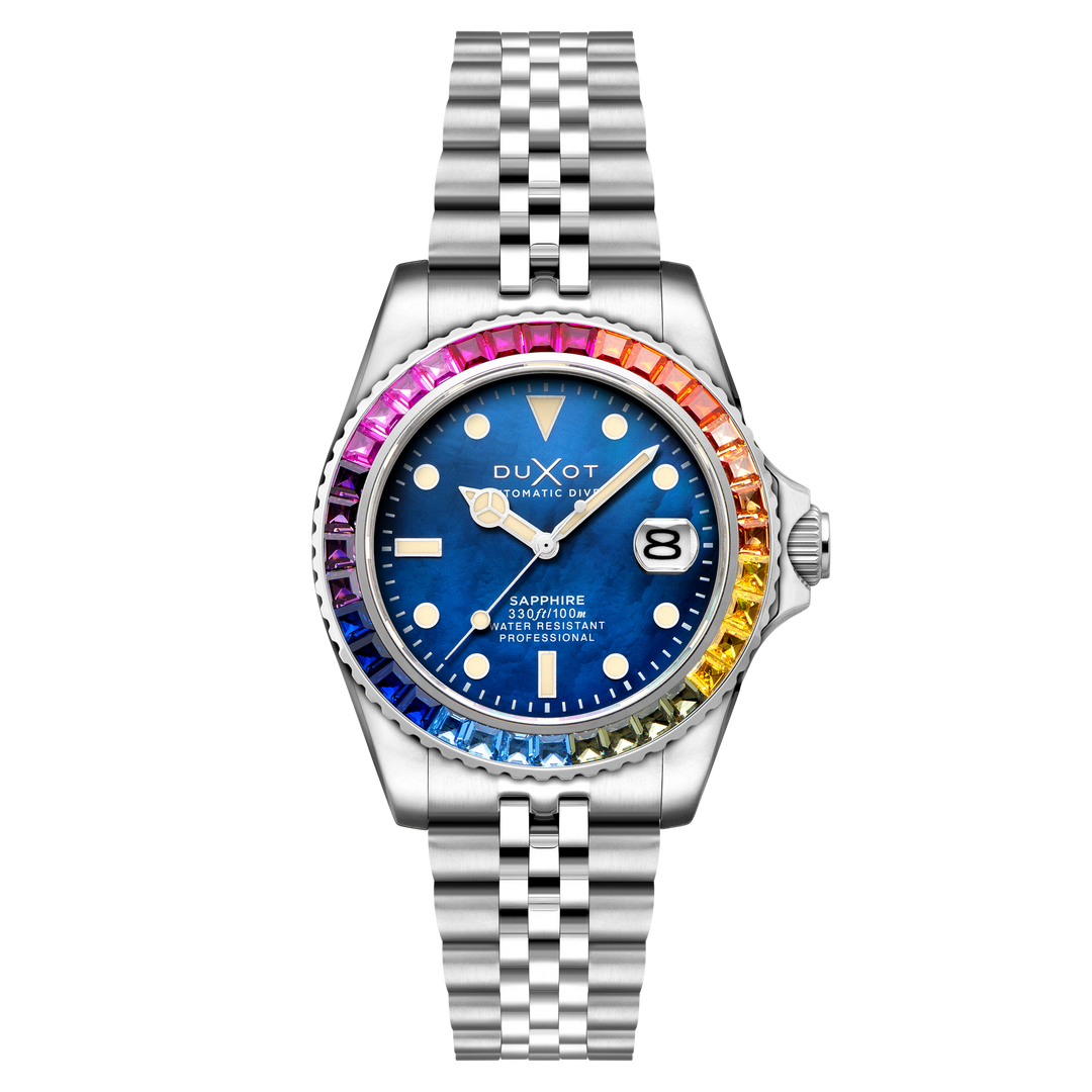 Atlantica 40 Rainbow Automatic Blue / Stainless Steel | Blue Dial