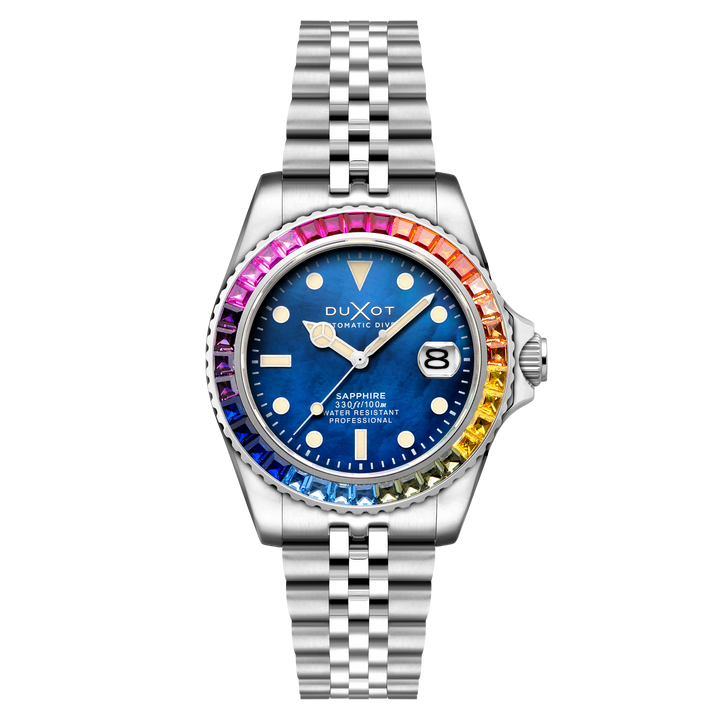 Atlantica 40 Rainbow Automatic Blue / Stainless Steel | Blue Dial