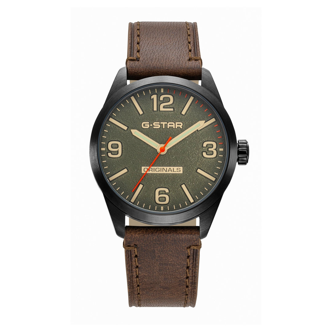 Originals Olive Green Dial / Brown Leather Strap Olive Green Dial
