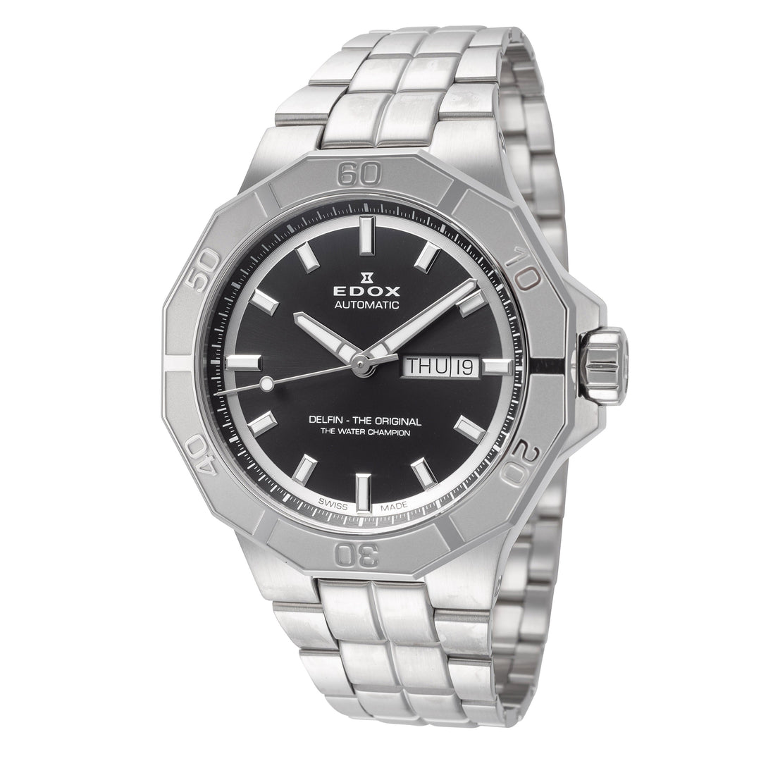 Delfin The Original 43mm / Black / Silver | Black Dial