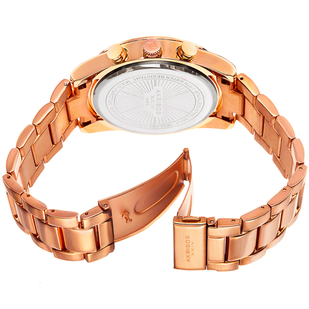 AK812RG-Casual Rose Gold/Stainless Steel | Salmon Dial
