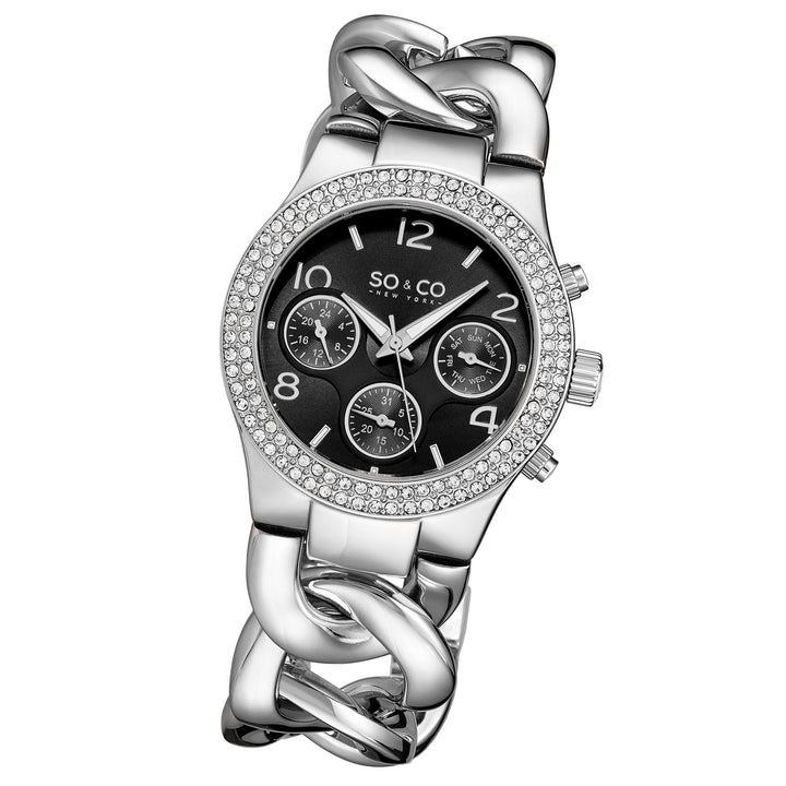 Chelsea-5013a.5 Silver/Stainless Steel | Black Dial