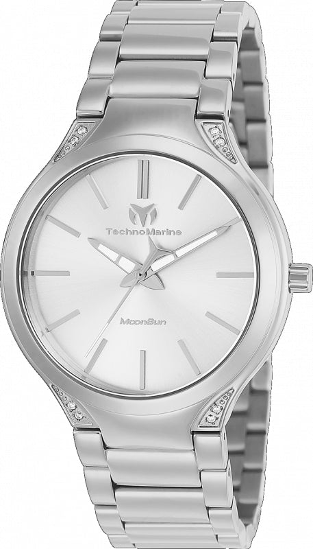 Moonsun 38mm / Silver / Silver | Silver Dial