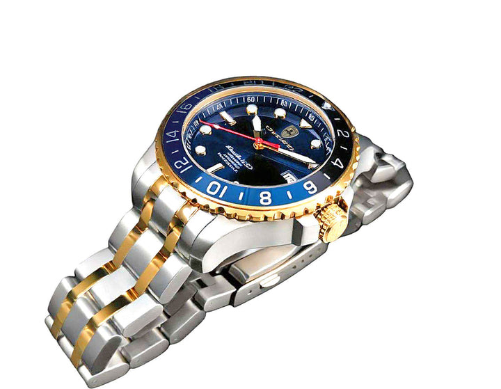 TIME BOLD- X10 BLACK/BLUE | Blue Dial