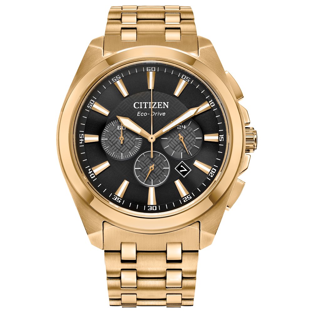 Peyten 41mm / Black / Gold | Black Dial
