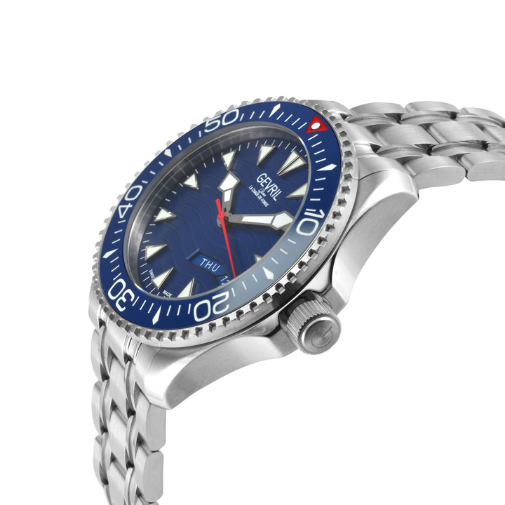 Hudson Yards Swiss Automatic Custom made SW220 - Day/Date display Diver watch, B