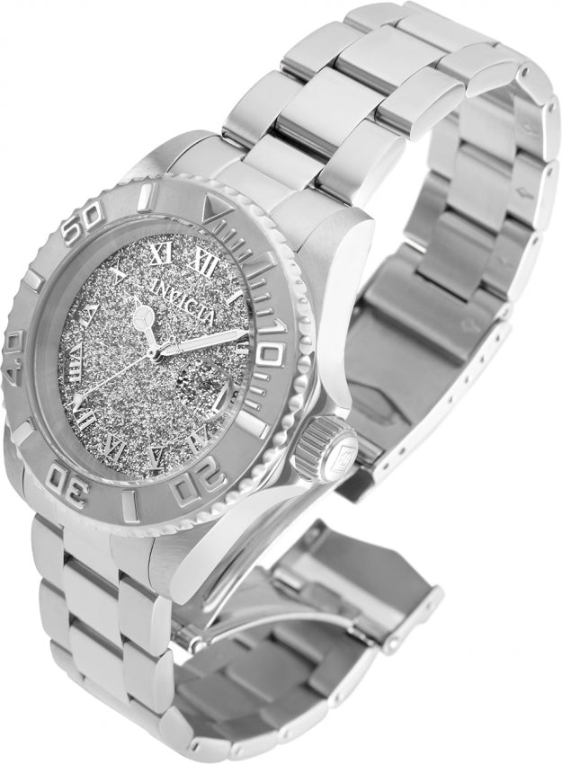Angel Silver-Tone Dial / Silver Stainless Steel Bracelet Silver Dial