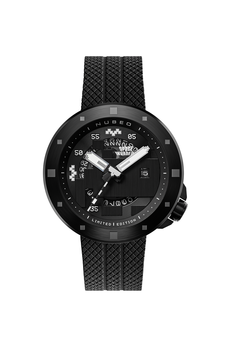 Cassini Automatic Space Invaders Limited Edition Black / Black | Black Dial