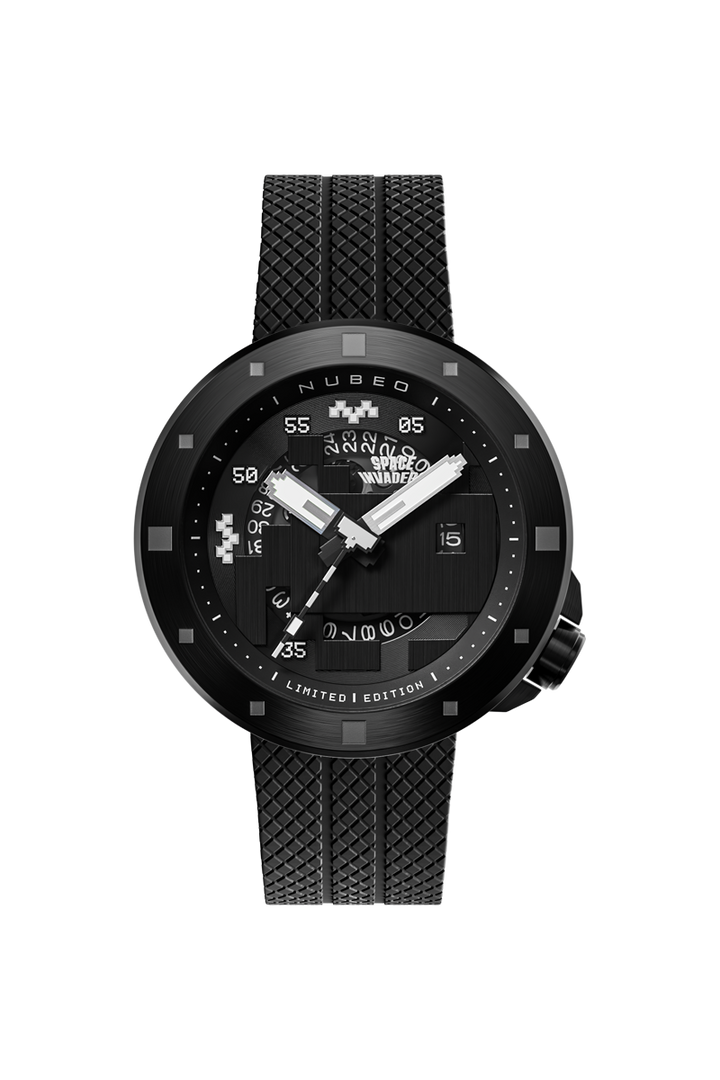 Cassini Automatic Space Invaders Limited Edition Black / Black | Black Dial