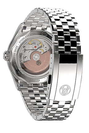 MO2-HS2 Jumping Hour Copper Dial / Stainless Steel Bracelet Copper Dial
