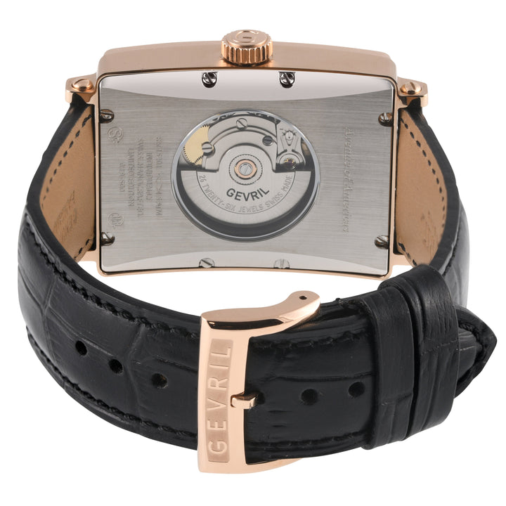 Avenue of Americas Swiss made Automatic Sellita SW200 rectangle Black Black | Bl