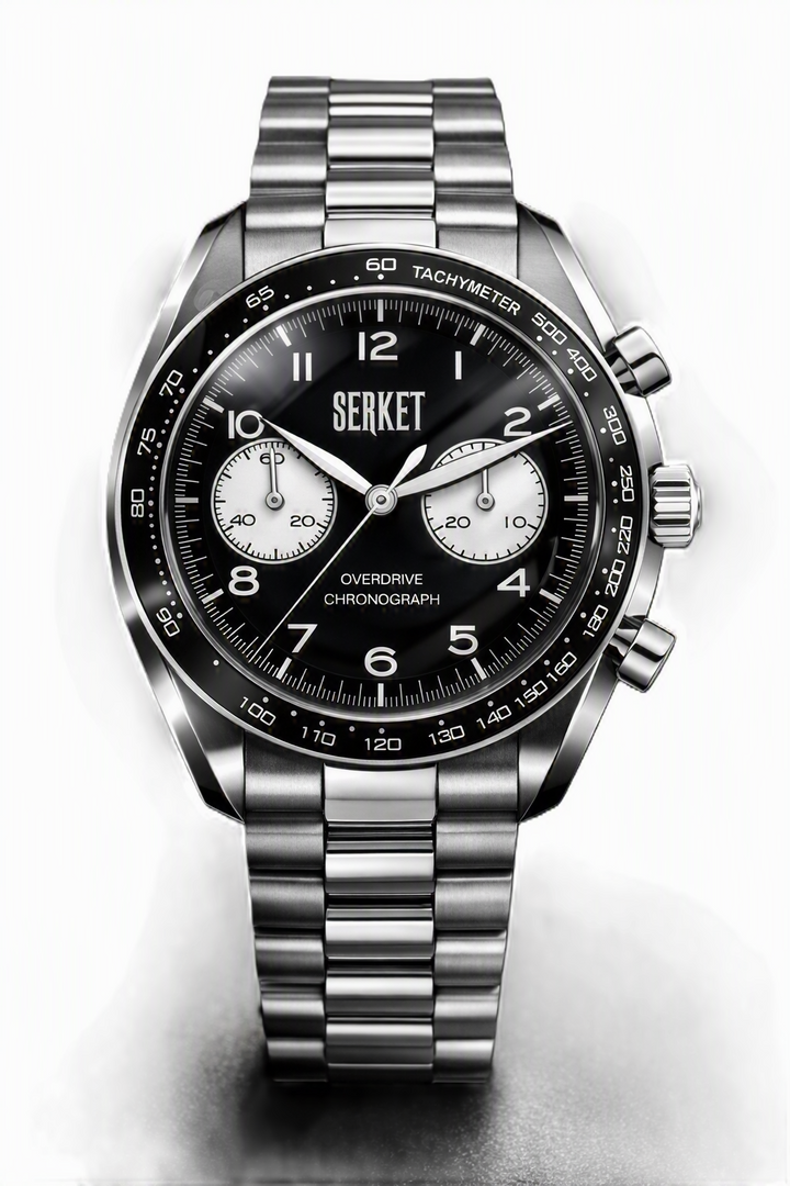 Overdrive Chronograph Phantom Black Black & White Dial