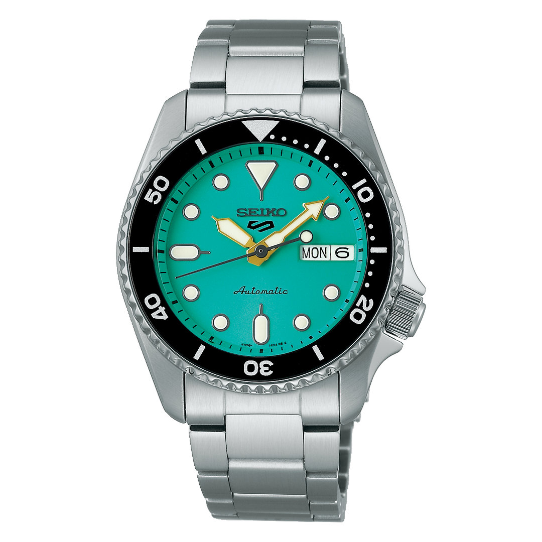 5 Sports SKX Series Mid-Size Teal Dial / Stainless Steel Bracelet Teal Dial