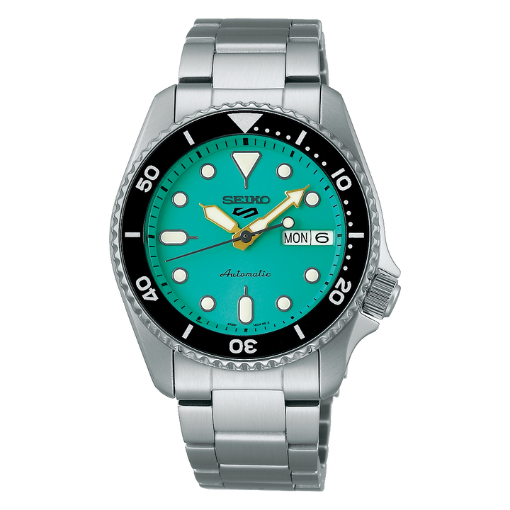 5 Sports SKX Series Mid-Size Teal Dial / Stainless Steel Bracelet Teal Dial