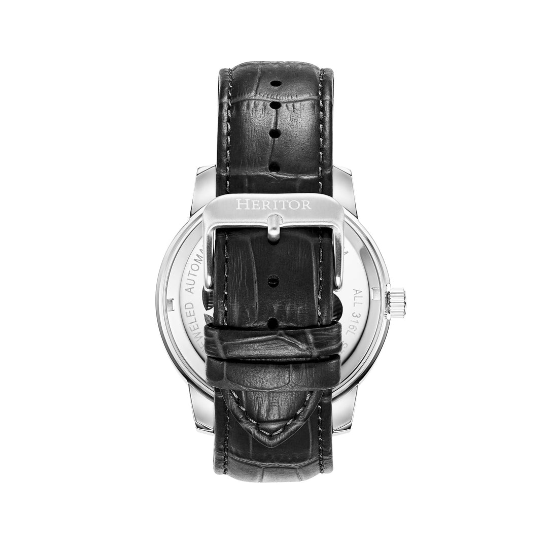 Emmanuel Semi Skeleton Custom Dial Black/Silver MULTICOLOR Dial