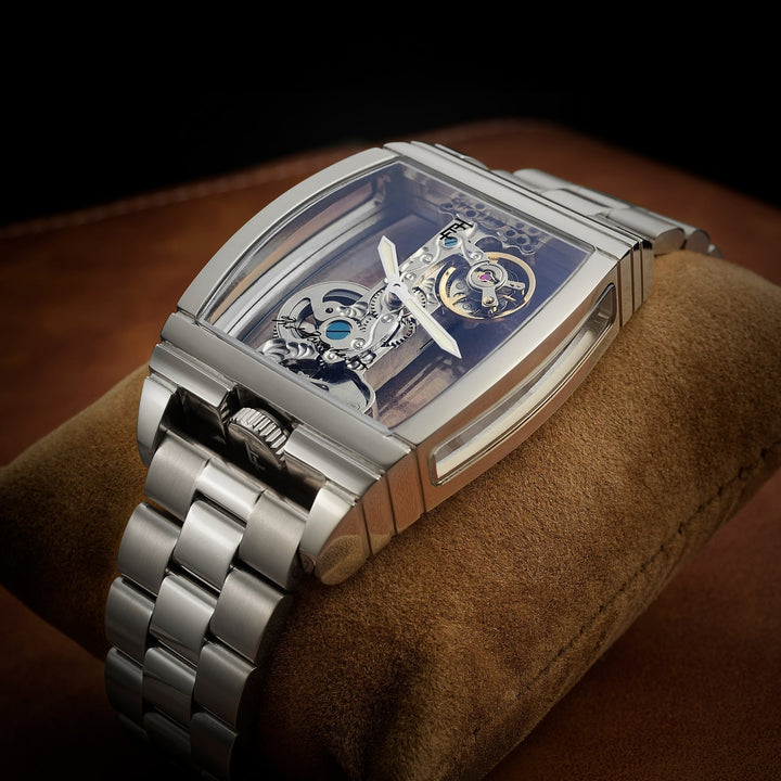 Discovery Wolver Bridge Mechanical Silver/ Stainless Steel | Transparent Dial