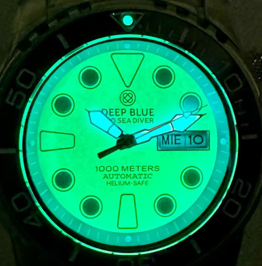 Pro Sea Diver II 44mm Blue Full  Lume Dark Blue Dial