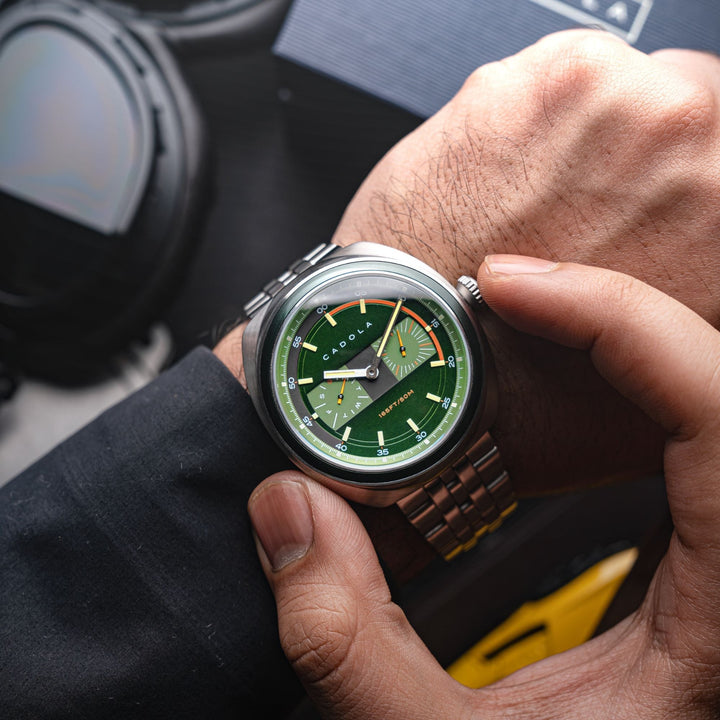 Giulia Calendar Green /Stainless Steel | Green Dial