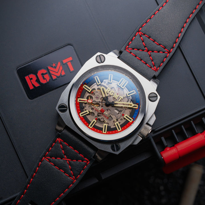 Altimeter Skeleton Automatic Black / Leather | Black Dial