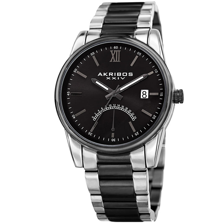 Black Dial Two-tone Men's Watch Black/Silver | Black Dial